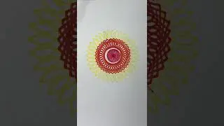 The magic of geometric shapes with endless rotations!  #spirograph #art #shorts