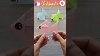 Making a EASY Origami FISH for kids ll Traditional Origami Paper fish ll Art of origami for kids