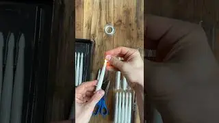 How we hung our floating candles #harrypotter #floatingcandles