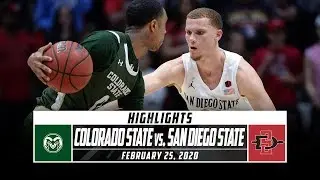 Colorado&nbsp;State vs. No. 5 San Diego State Basketball Highlights (2019-20) | Stadium