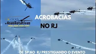 Esquadrilha F. A&eacute;rea Espanhola, Patrulla Aspa, realiza acrobacias  em Ipanema. Asasrotativas SP-RJ 🚁