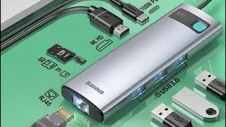 Adaptador Baseus Hub 8x1 Macbook M1 Pro Air Thunderbolt  Tipo C VALE A PENA COMPRAR? OPINI&Atilde;O SINCERA