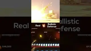 PATRIOT shoots KA50 copter -Real vs BALLISTIC Defense (Android) #shorts #irondome  #ballisticdefense