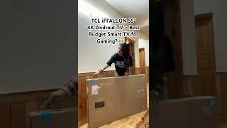 Just unboxed the TCL iFFALCON 55 4K Android TV crystal clear display, & ready for next-level gaming!