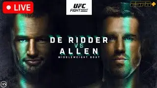 UFC Fight Night: de Ridder vs. Allen | LIVE STREAM | MMA Fight Companion PRELIMS & MAIN CARD Canada