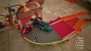 Mario Kart K'NEX Mushroom Cup Race 1 | Mario Circuit