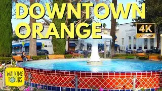 Historic Downtown Orange Circle | Many movies have been filmed here | 4K Walking Tour