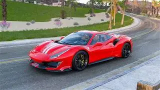 Ferrari 488 Pista Sunset to Sunrise | Ultra-Realistic Night Drive in Forza Horizon 5