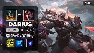 Darius vs Olaf Top - KR Grandmaster - Patch 26.02 Season 16