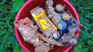 Cleaning Muddy Vehicle Toys: Truck, sports car,Roller truck,cement mixer, crocodile, tortoise|Bbtoys
