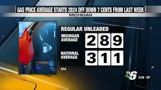State gas price average enters 2024 lower