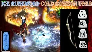 Diablo 2 Resurrected - Ice Runeword Cold Bowazon Build(Max 65% % To Cold Skill Damage )
