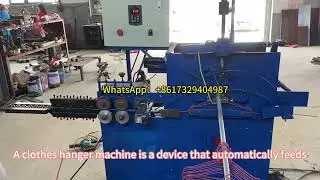 Automatic Wire Hanger Making Machine | High Speed Clothes Hanger Production Line