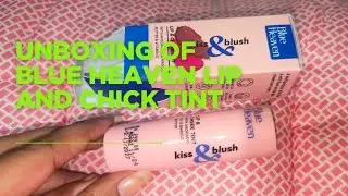Unboxing of blue heaven lip and chick tint #jst Rs 170 # BLUEHEAVEN