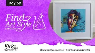 Find Your Art Style Experiment Day 59 - Framing Up a Piece of Art