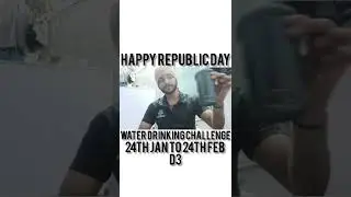 day 03 | water challenge| happy republic day | water benefits |  #happyrepublicday #30daychallenge