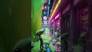 👇🛸  Aliens at Work (Miniature Style, Colorful & Detailed)