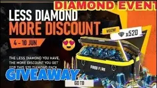 less diamond more discount event free fire || free fire today event || free fire