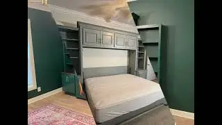 #nashville #murphybed #trending #smallspaceliving #spacesavingfurniture #woodworking #guestroom