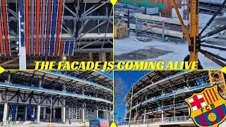 Camp Nou Fa&ccedil;ade & Seating Progress | Full Construction Update