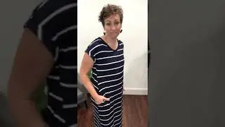 Striped Maxi Dress w/Pockets