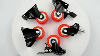 Double Bearing Industrial Usage PVC Caster with Brake