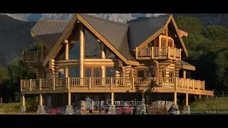 The Rosedale - Handcrafted Stacked Log Home