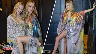 ✨ Длинноногая и роскошная! Лора Уитмор ослепляет в платье с разрезом, расшитом пайетками, на Неде...