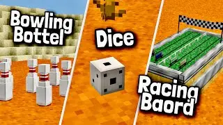 BOWLING BOTTEL 🎳, DICE , RACING BOARD MOD FOR MINECRAFT PE minecraft o minecraft