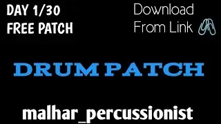 Drum Patch | Free Patch | Roland Spd 20 Pro By Malhar Percussionist