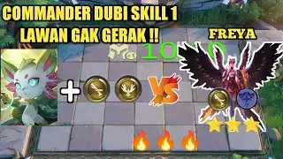 COMMANDER DUBI SKILL 1+COMBO GUNNER LINGHTBORN VS FREYA B3 GUNNER ASTRO ! MAGIC CHESS MOBILE LEGENDS