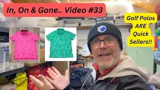 Golf Polos (with a pattern) do sell quickly - ebay reseller reviews the weeks sales and additions..