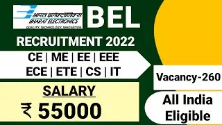 BEL New Recruitment 2022|Bharat Electronics Limited Recruitment 2022|BEL Notification 2022| BEL Jobs