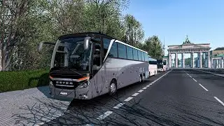 Driving Setra 517HDH Topclass 2021 in Germany - ETS2 1.53