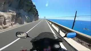 Gran Canaria motorcycle tour starting in Taurito going north to Puerto Rico and Patalavaca