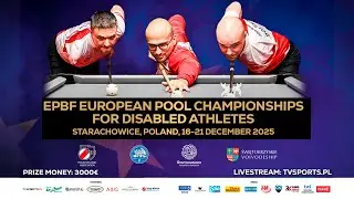 EPBF European Pool Championships for Disabled Athletes  - Starachowice POLAND 2025   - 8 TABLE
