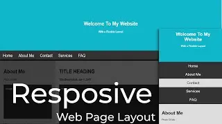 Responsive Web Page Layout with Flexbox and CSS Grid
