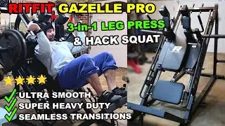 RitFit GAZELLE PRO Leg Press & Hack Squat Review || My Experience with a HEAVY DUTY Leg Machine!