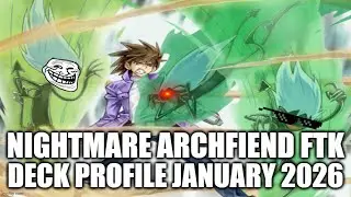 Обзор колоды Nightmare Archfiend FTK (январь 2026) Yu-Gi-Oh!