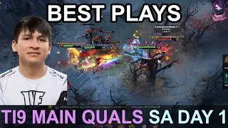 TI9 BEST PLAYS Main Quals SA DAY 1 Highlights Dota 2 by Time 2 Dota #dota2 #ti9