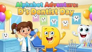 Alphabet Adventure: D&rsquo;s Dentist Day | Fun Learning for Kids | Fun Read Aloud Book | Little Rhymers