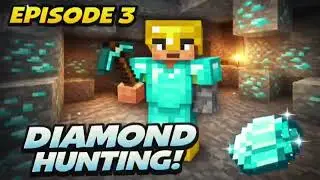 Diamond hunting in maincrfat Survival series episode 3 #minecraft #survival 
