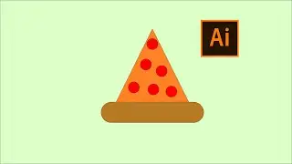 How to create vector pizza | illustrator tutorial |