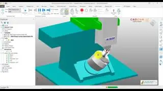 PowerMill 2019 Tutorial #47 | Surface Project Lead in, lead out & Sprial finish -  Balde