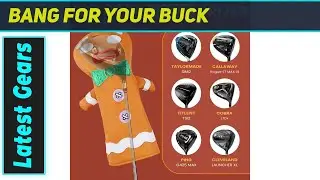 Amazing Brown Monster Cookie Golf Headcover: Ultimate Course Personality!