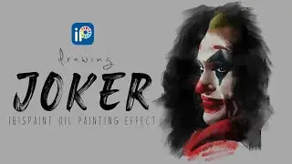 [Fast Video] Drawing Joker using IbisPaint || Oil Painting Effect || SketcZa