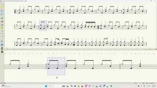 Shimotsuki Haruka - Youka to Yumeutsutsu unfinished drum sheet