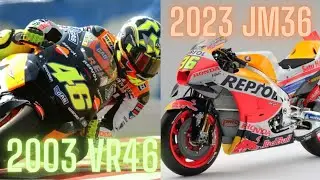 From yesterday to today 😍😌 | VR46 ➡ JM36 | #HondaRepsol #2003 #2023 #MotoGP