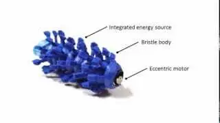 Locomotion of a bristle-bot through narrow tubes