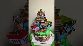 MineCraft theme cake... page:IbraSumu BakeRs..#themecake